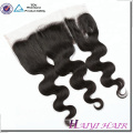 High Quality 100% Cambodian Human Hair Body Wave Bleached Knots Ear To Ear Lace Frontal 13*4 With Baby Hair